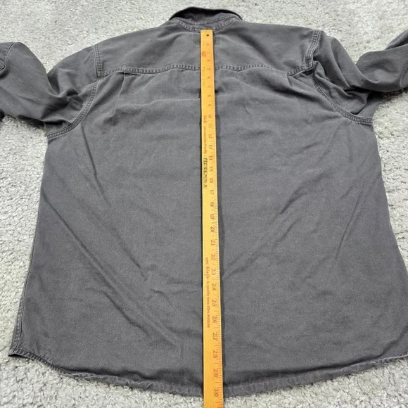 Wolverine Mens‎ Heavy Duty Button Down Work Shirt Gray Cotton Size XL Utility - Picture 8 of 10